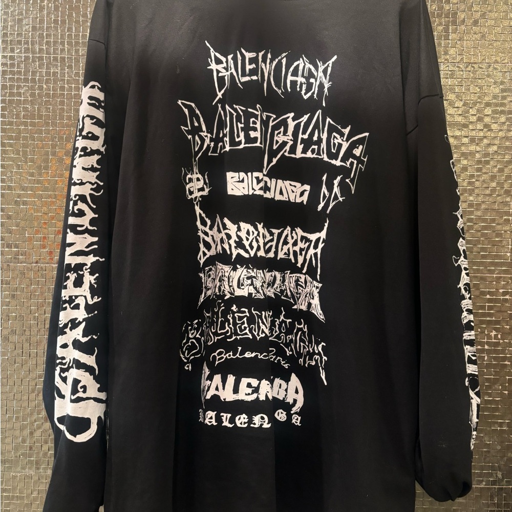 Balenciaga S/S24 rockstar Long Sleeve tshirt